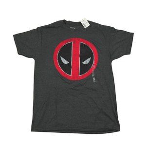 Marvel Deadpool t-shirt large size / gray color/ short sleeve / vintage / retro
